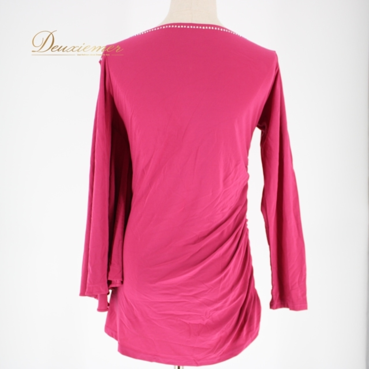 社交ダンス 衣装 スタンダード トップス レッスンウェア レディース ラインストーン 長袖 アシンメトリー ピンク系 アシメ 無地 シンプル アクセサリー エレガント 柔らかい 伸縮性 おしゃれ ダンスウェア カジュアル レディースファッション スポーツウェア パーティー 衣装 ピンク色 スタイリッシュ シンプルデザイン