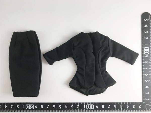 ドール服 1/6 女性用27 オフィススーツ ブラック FR1183 VG - 画像1
