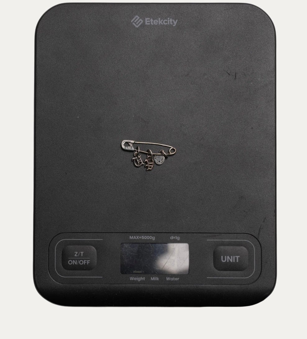 CHROME HEARTS クロムハーツ イニシャルチャーム セーフティピン