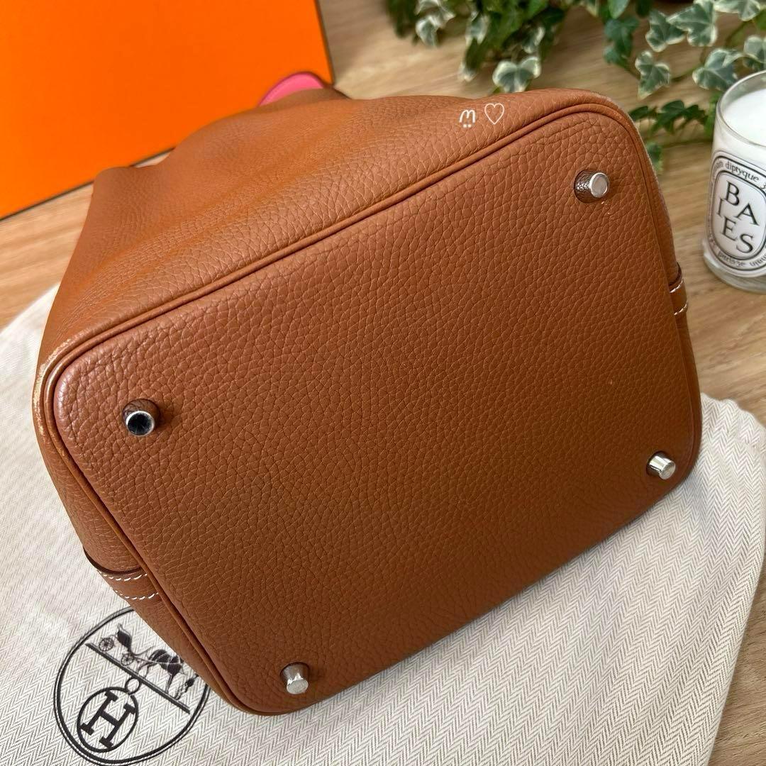 HERMES エルメス ピコタンロックエクラMM ゴールド&ローズアザレ HERMES エルメス ピコタンロックエクラMM ゴールド&ローズアザレ