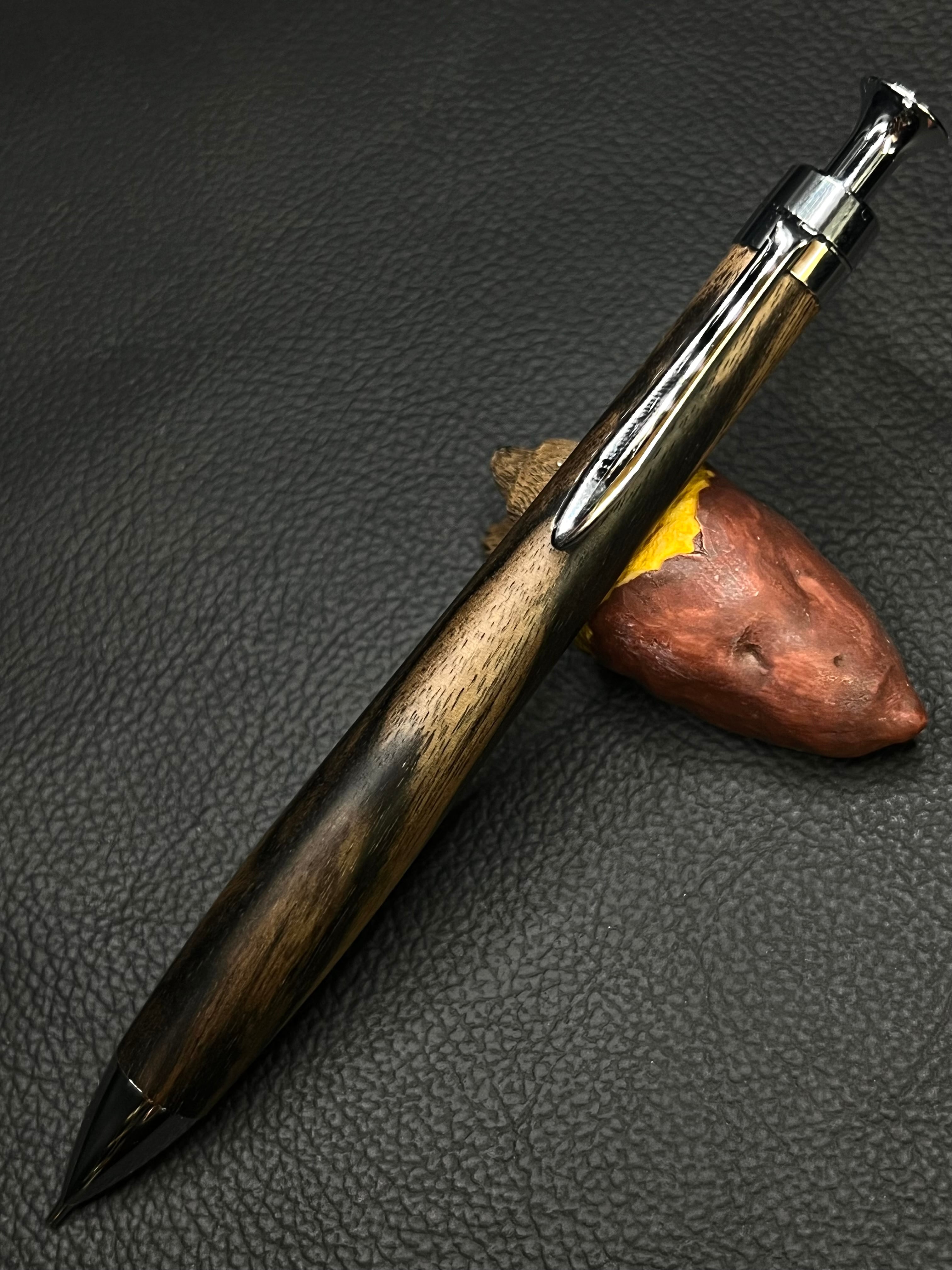 23 極上＋花梨瘤 ゴールド金具 0.5シャープペンシル orボールペン