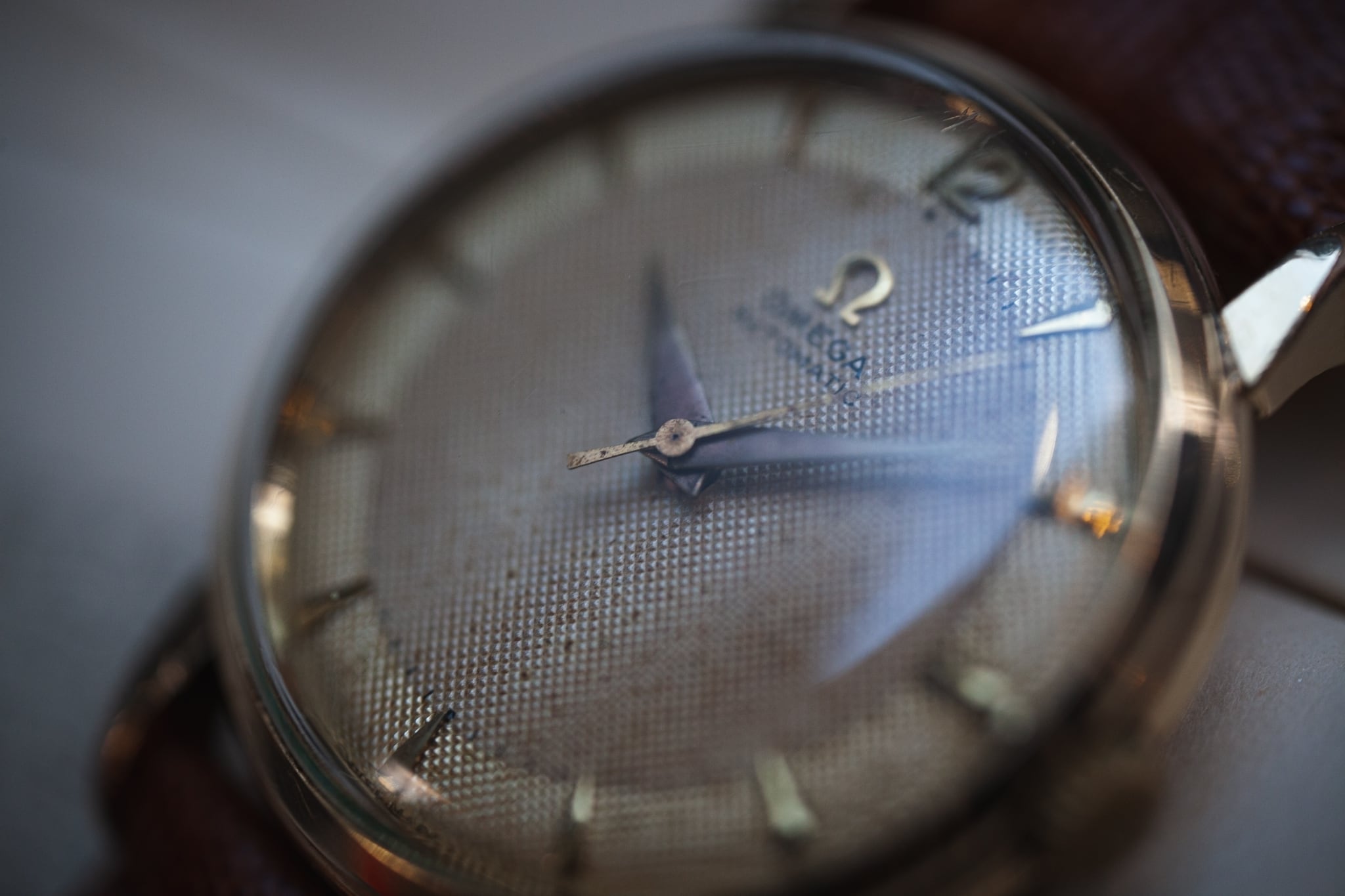 OMEGA】 1950's オメガ ノンネーム ハニカム エイジングダイヤル