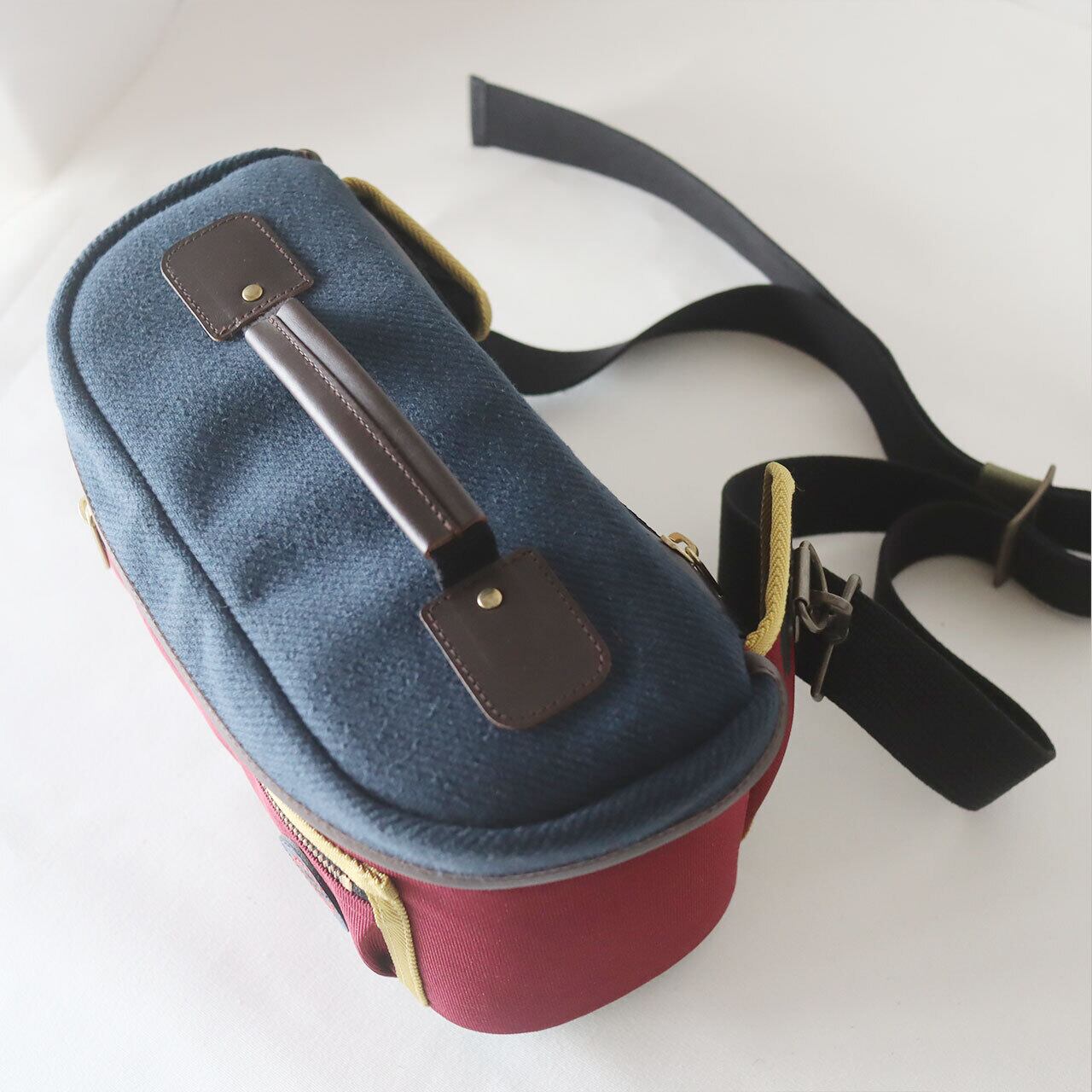 カメラバッグ / araragi camera bag - Hemp cotton top / バーガンディ