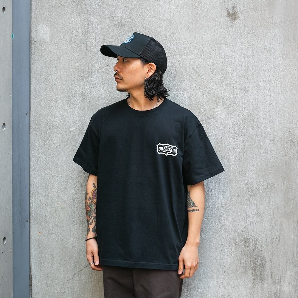GREED13 P.LOGO T-shirt Black | DOG HOUSE GARAGE