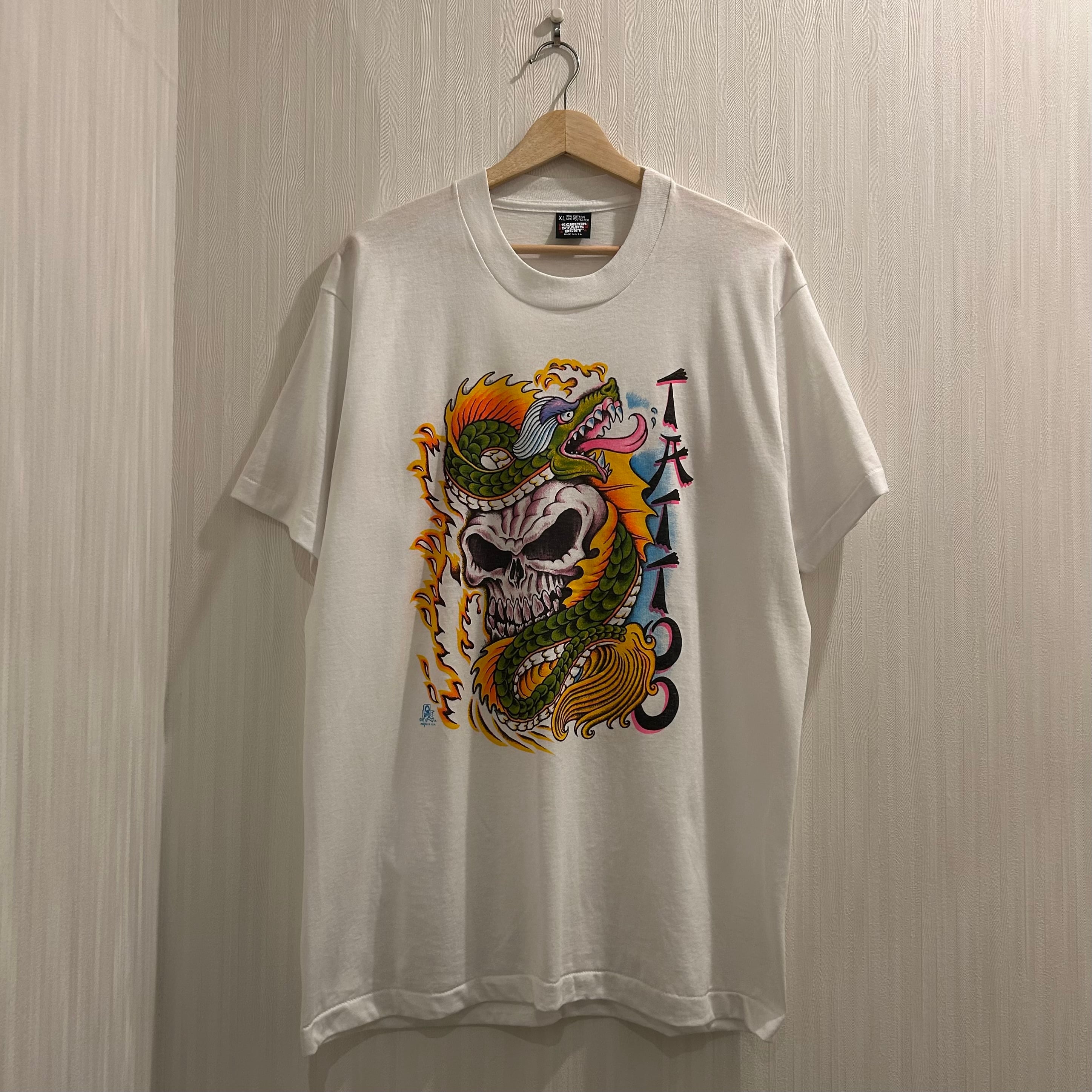 Dead Stock!! 1990s Q FX TATTOO T-shirt
