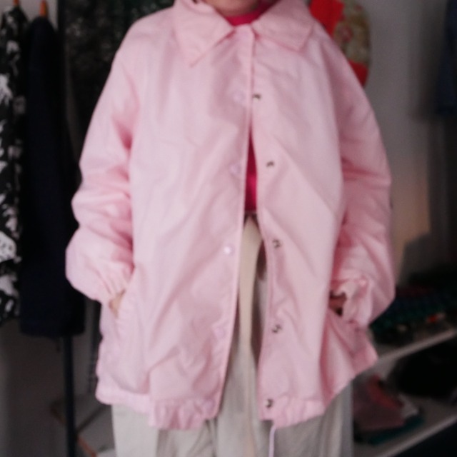 Baby pink coach jacket