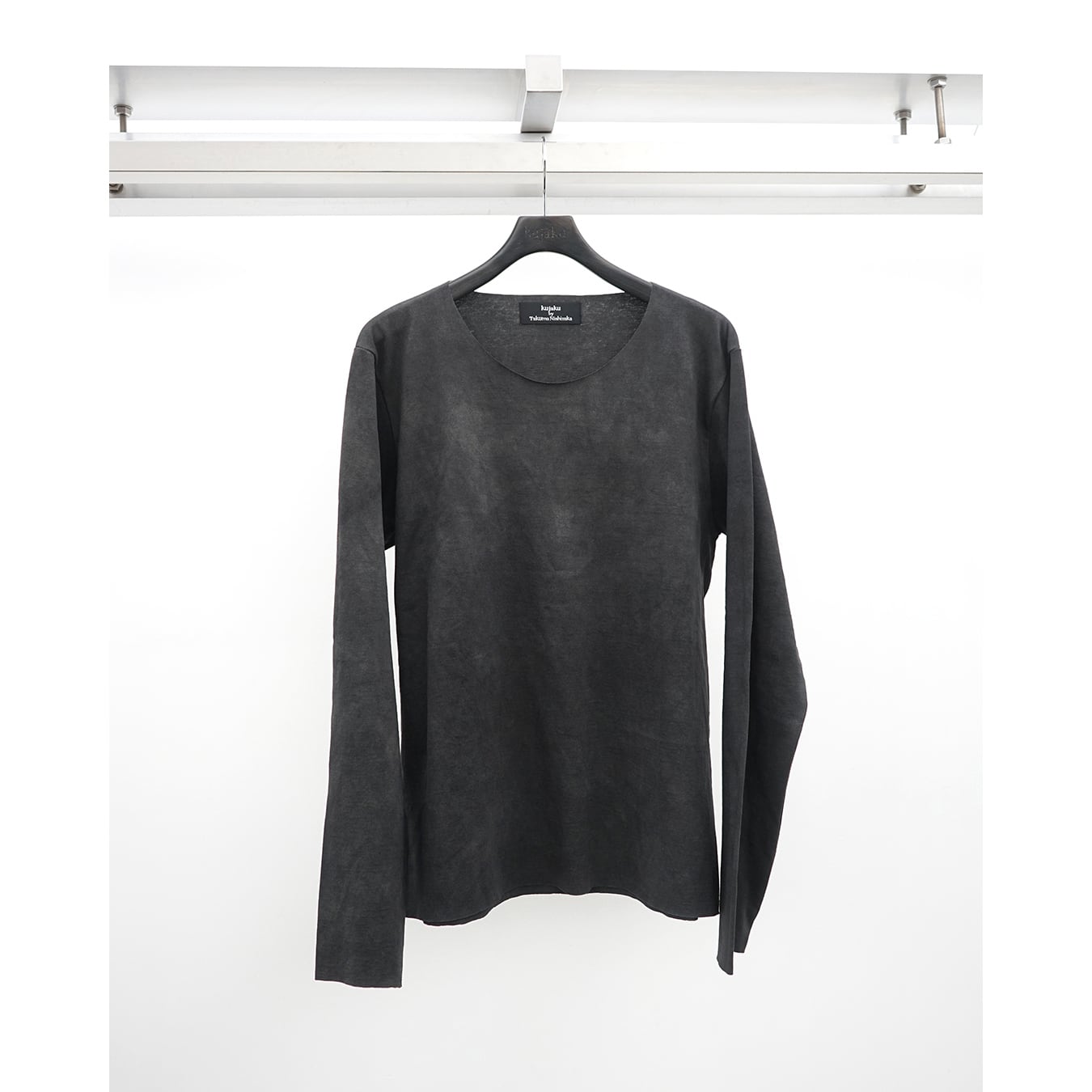 kujaku] (クジャク) K-552-1 special dyed crew neck long sleeve tee