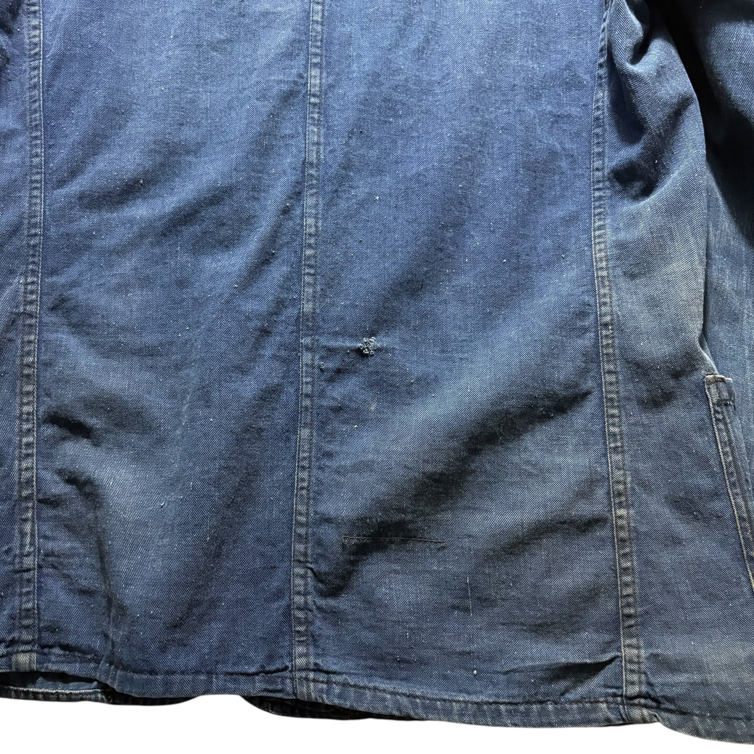 vintage 1940's FABRAM indigo cotton fireman jacket | NOIR ONLINE