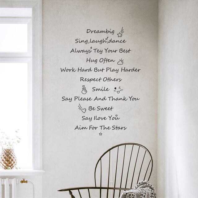 Wall Stickers ウォールステッカー 北欧風 英語 寝室リビング ソファー 背景 壁 部屋 装飾 壁面 シール 壁紙シール モノトーン モノクロ はがせる 英字 英文 文字 アルファベット 英語 窓 ガラス 壁シール おしゃれ 飾り付け 韓国インテリア 韓国雑貨 韓国カフェ