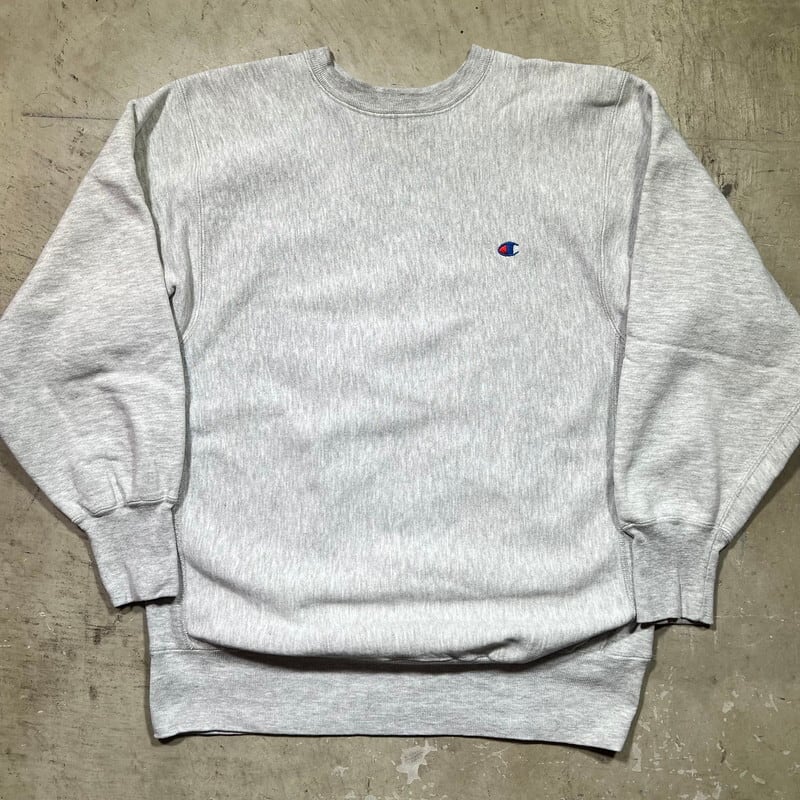 90's Champion チャンピオン リバースウィーブ スウェット 目玉 グレー グッドコンディション X-LARGE USA製 刺繍タグ 希少  ヴィンテージ BA-2165 RM2584H | agito vintage powered by BASE