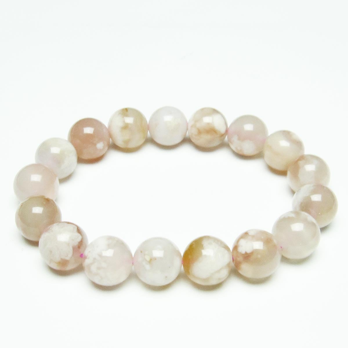 チェリーブロッサムアゲート ブレスレット 桜瑪瑙 13mm [M便 1/10] 111-26446