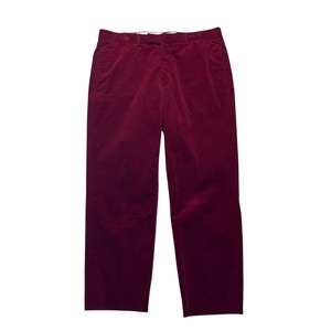 HERMES red corduroy pants