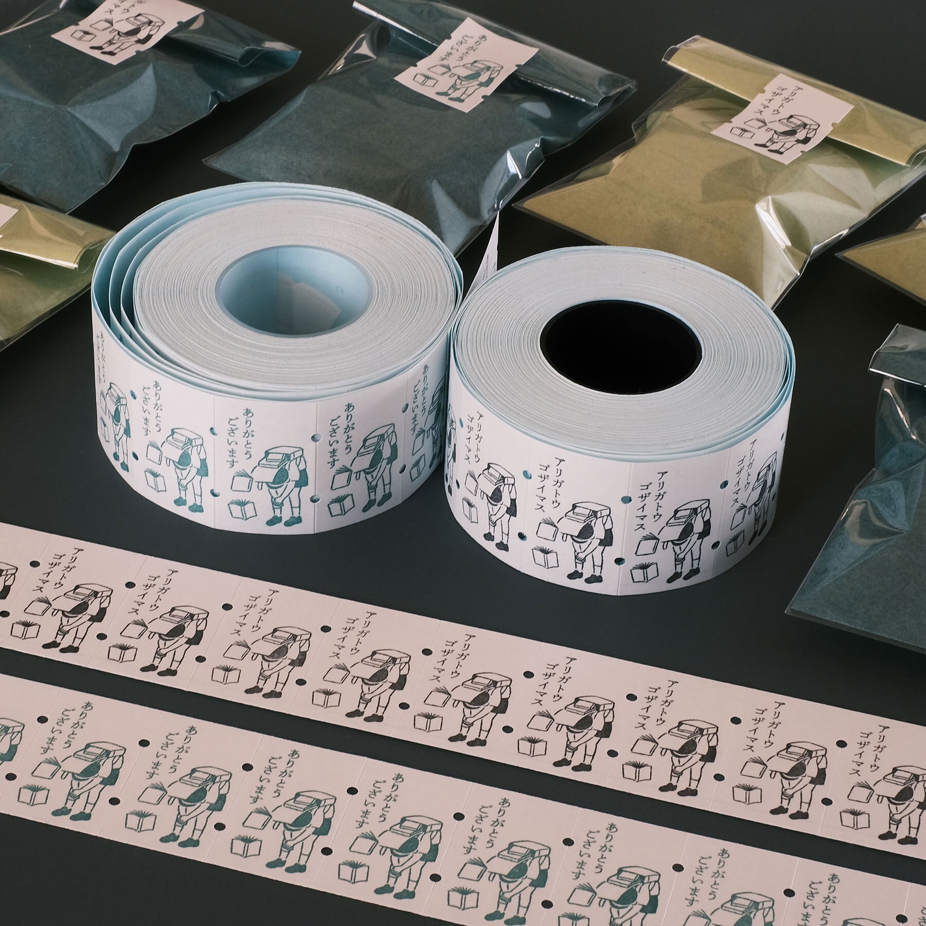 36×羅久井ハナ ラベラーロールシールL ありがとうございます