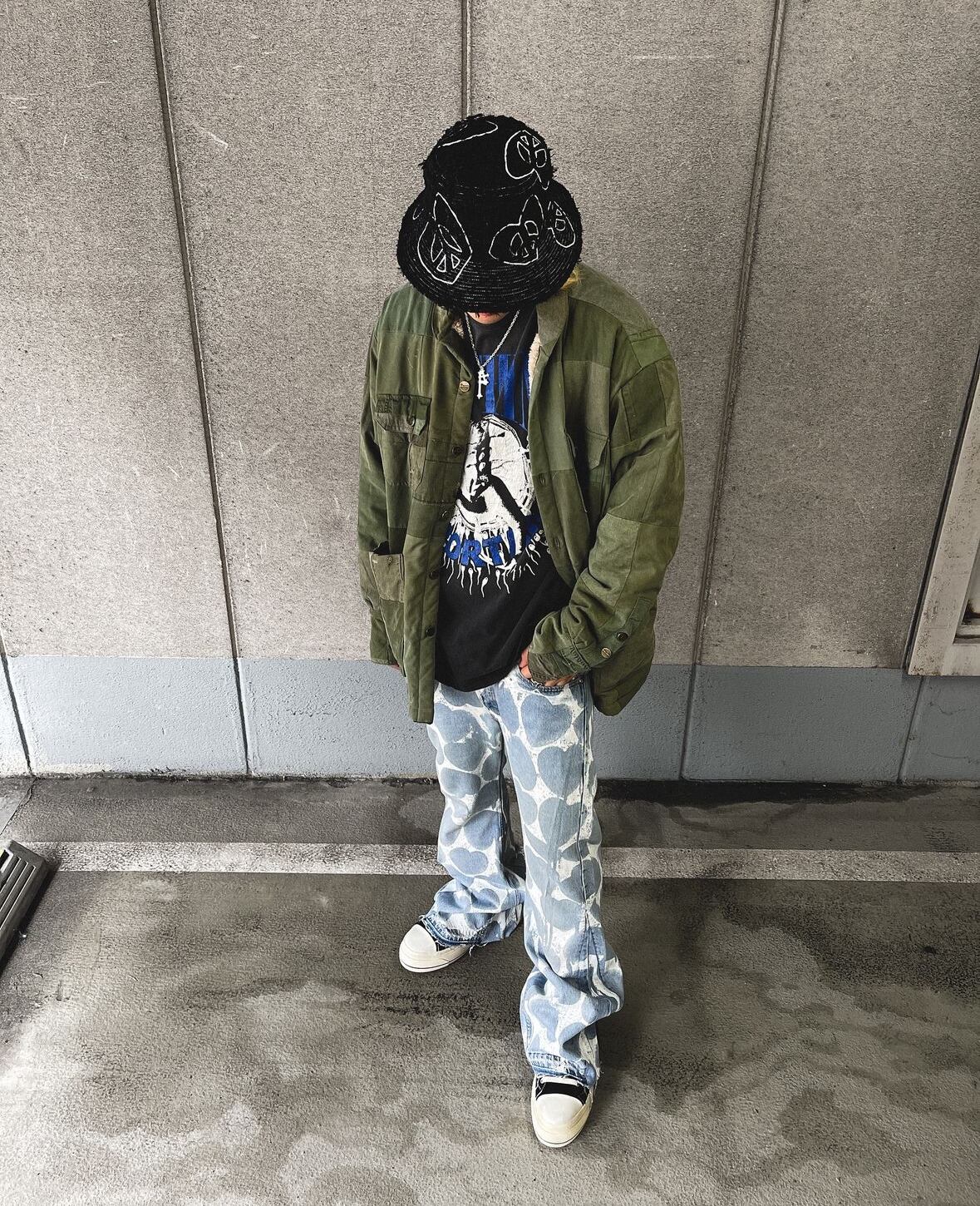 READYMADE】RE-TW-BK-00-00-292/TWEED BUCKET HAT/BLK | AYIN