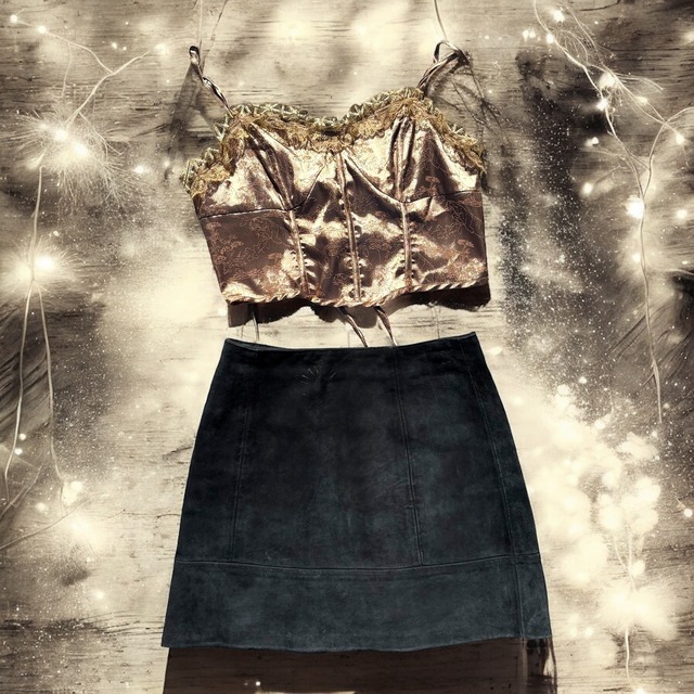 【LADIES】laceup cropped camisole