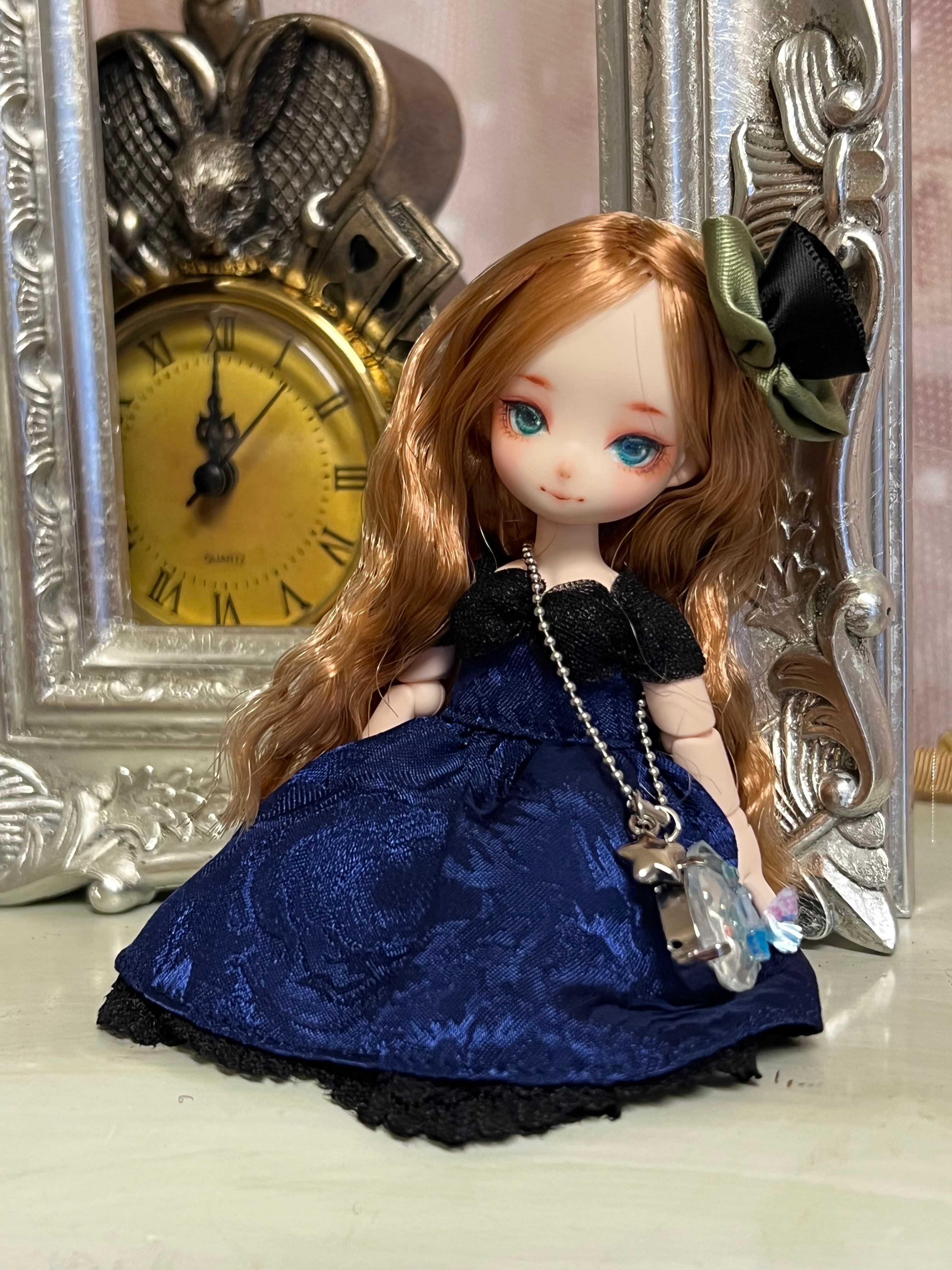 1月10日まで販売】◇Shiki◇青薔薇ドレスセット（オビツ11サイズ