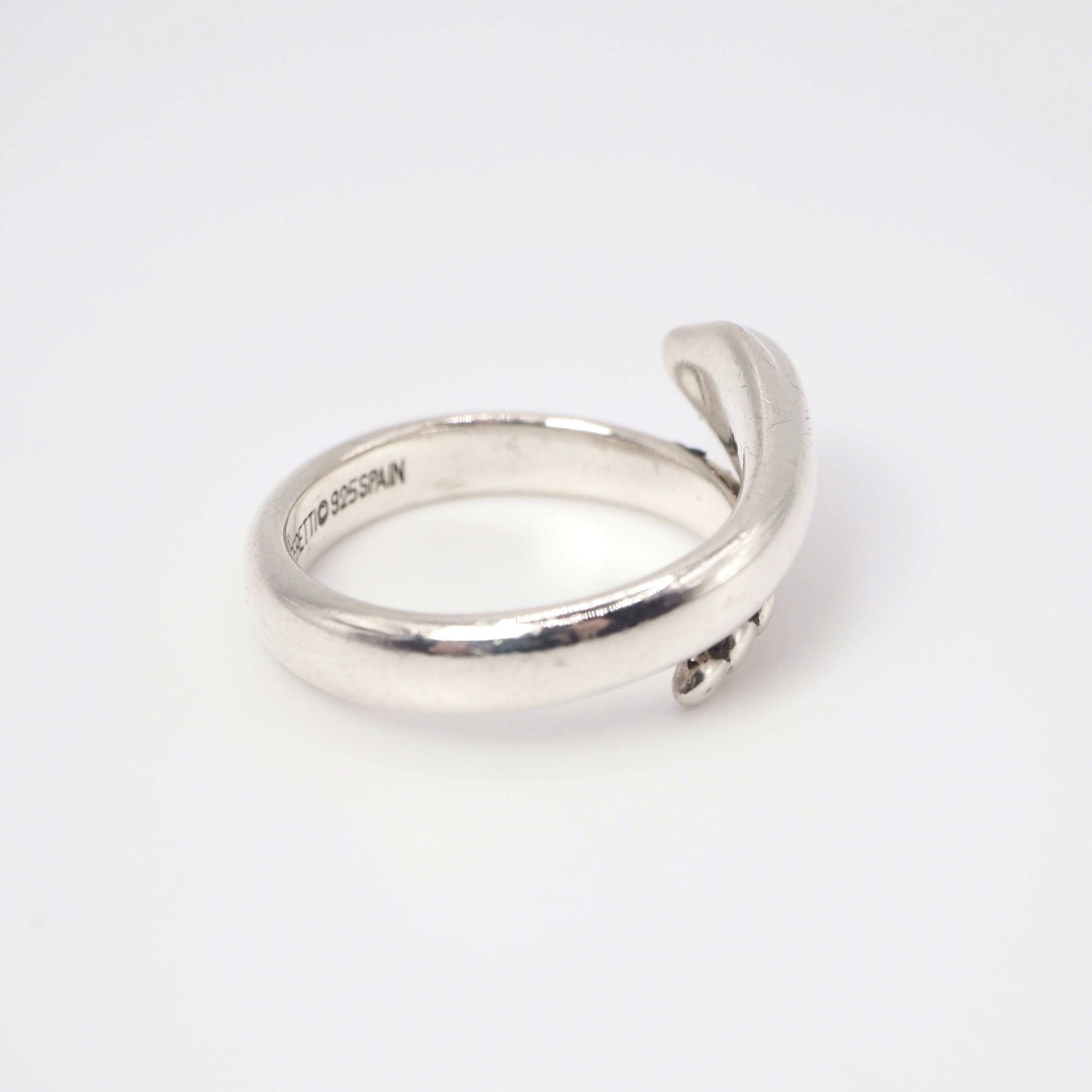 ティファニー エルサペレッティ スネーク シルバーリング 7号 Tiffany&Co. 約8号 スネーク エルサペレッティ リング シルバー925