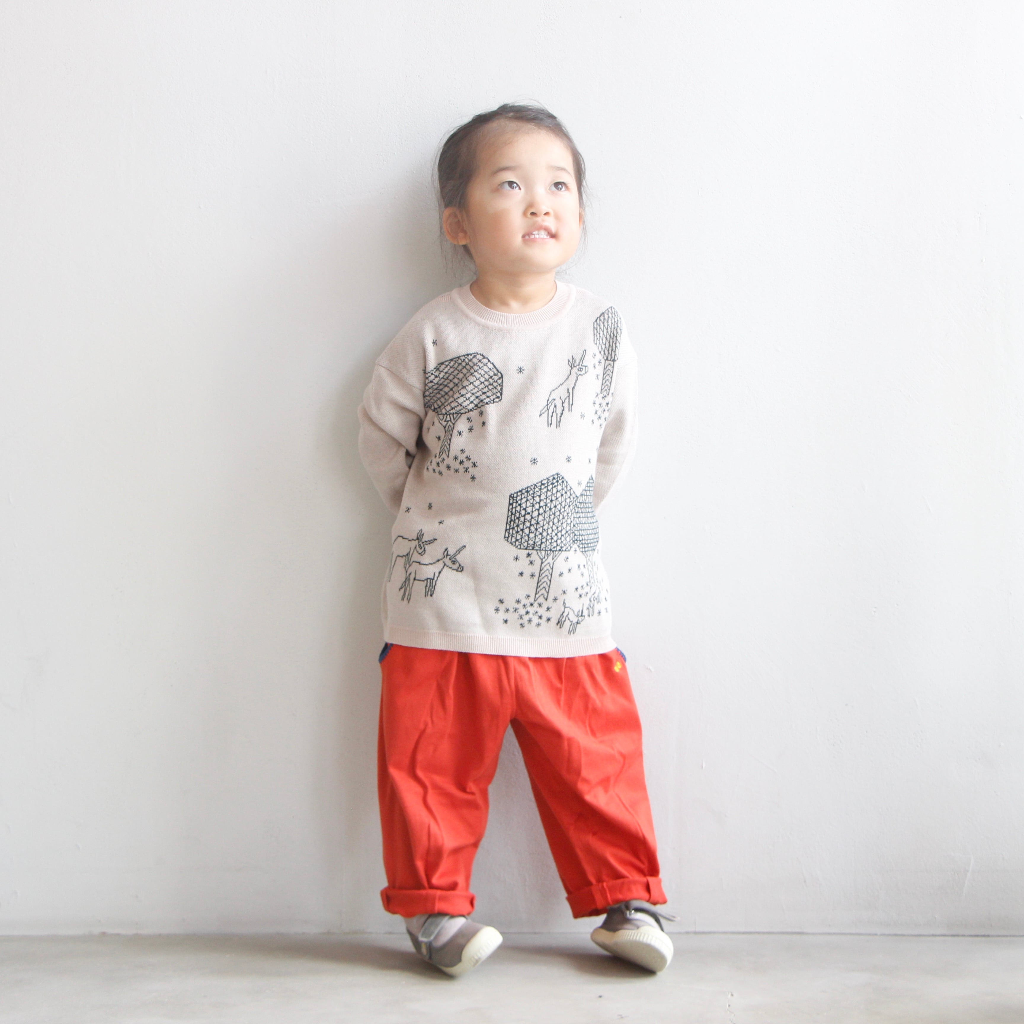 《mina perhonen 2021AW》mori no hoshi ニット / light beige