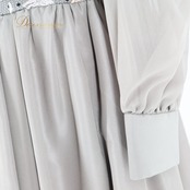 パーティドレス ワンピース ドレス グレイ系 ベルソフィア Belle sophia グレー 発表会 演奏会 パーティ ダンス 刺繍 パーティー レディース エレガント フォーマル おしゃれ ダンス衣装