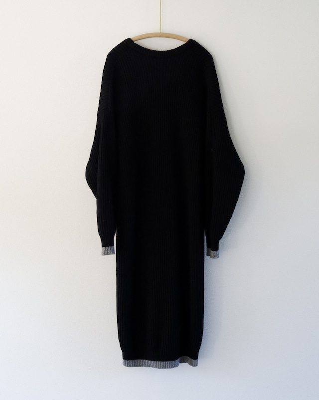 MAISON MARGIELA WOOL KNITTED ONE-PIECE DRESS