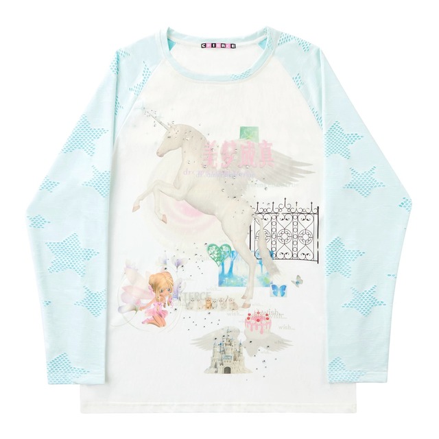 [CFIERCE] Unicorn Dream Come True Sleeve Top