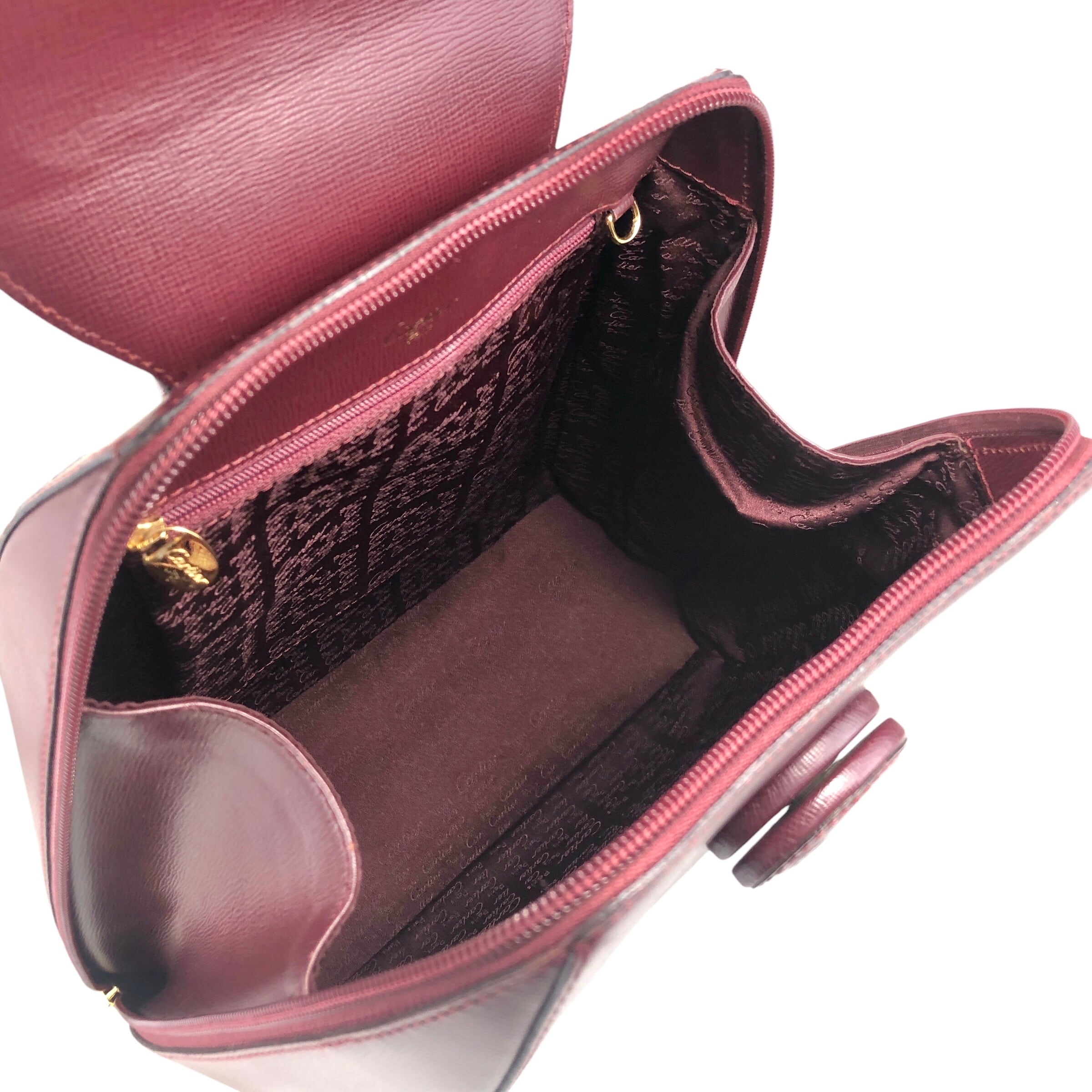 Cartier カルティエ マストライン バックパック ボルドー ターンロック