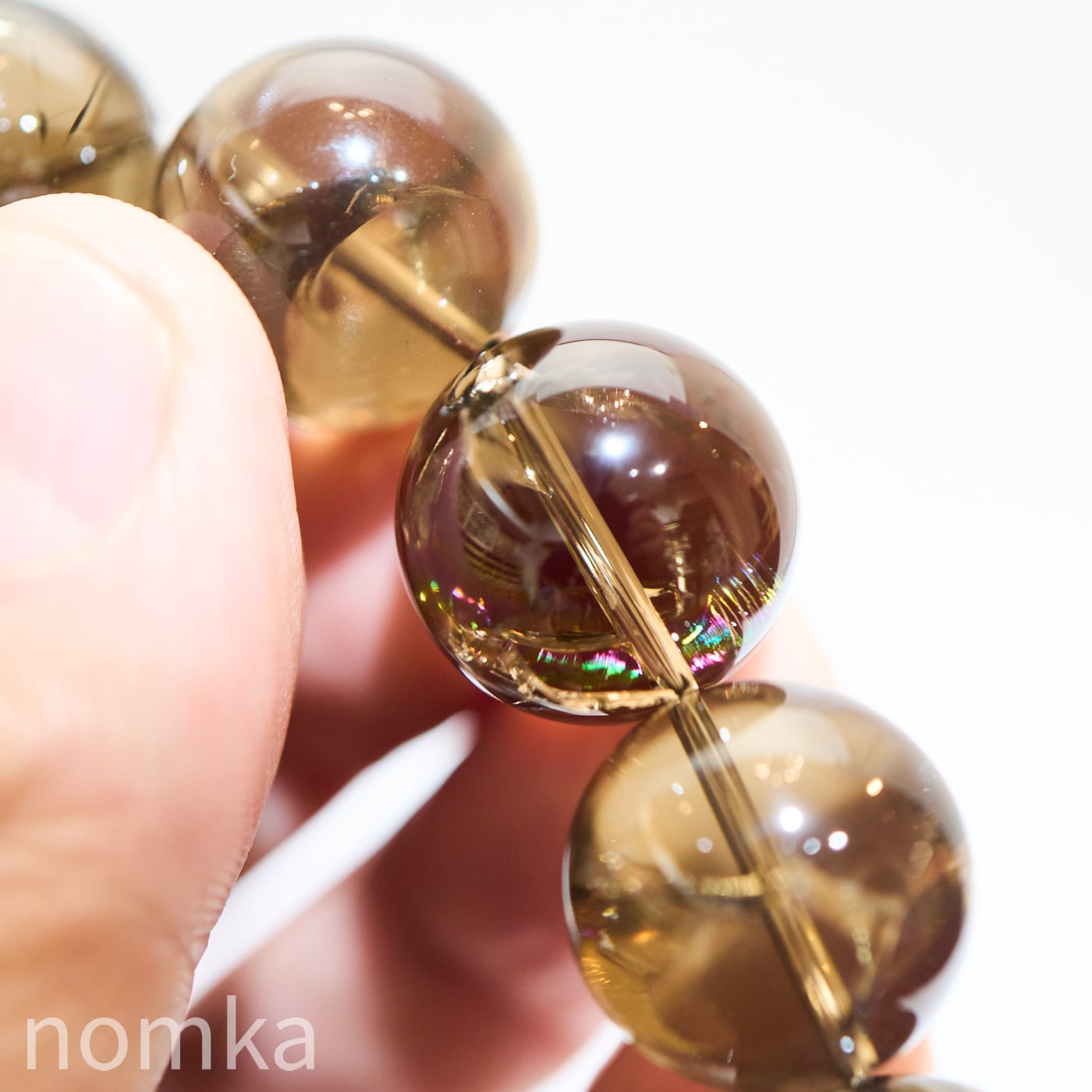 Special Price】大玉18mm スモーキーアイリス一連ブレスレット(約17cm