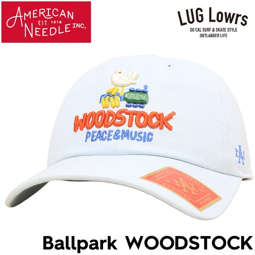 AMERICAN NEEDLE アメリカンニードル キャップ メンズ レディース 帽子 Ballpark Woodstock ウッドストック ブルー SMU674B-WOODSTK 日本代理店正規品