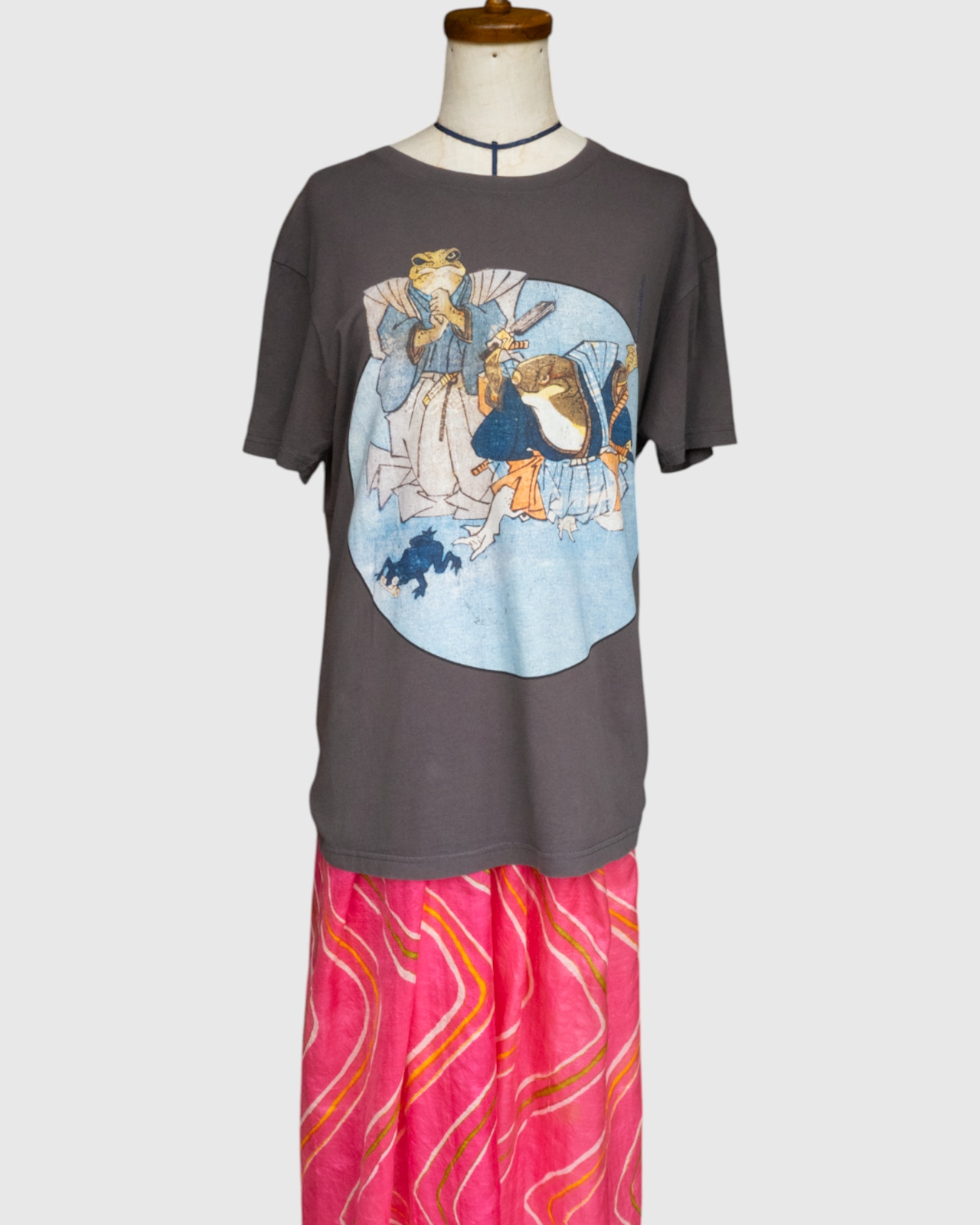 【古着】"歌川国芳” カエル浮世絵 アートTシャツ - 5