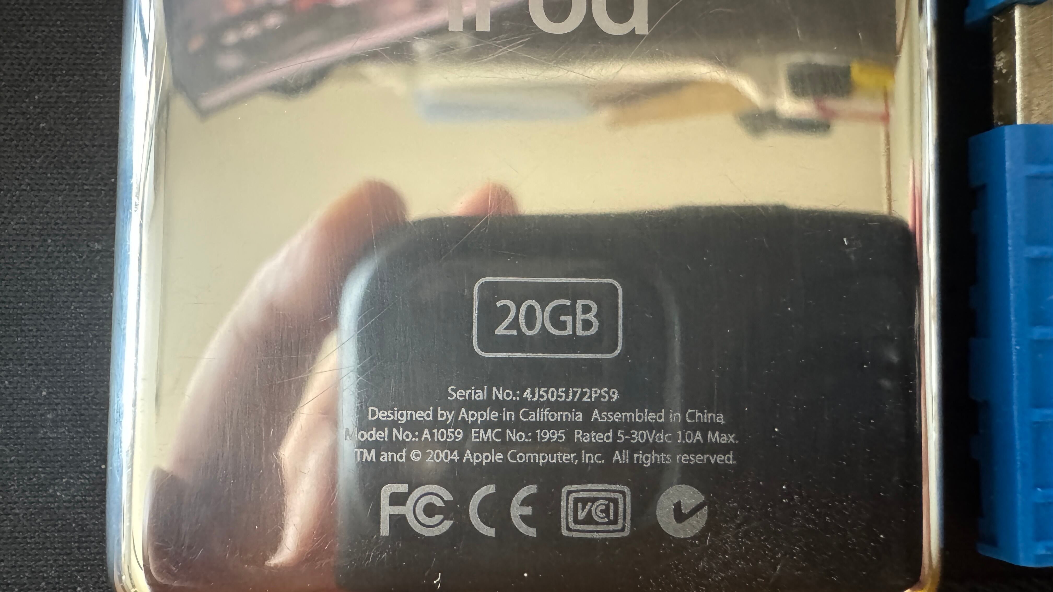 Apple 第4世代 iPod 20GB A1059｜箱付き｜新品バッテリー交換済み