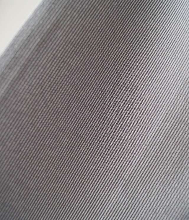 【単衣】檳榔子染色×素鼠色　万筋　江戸小紋