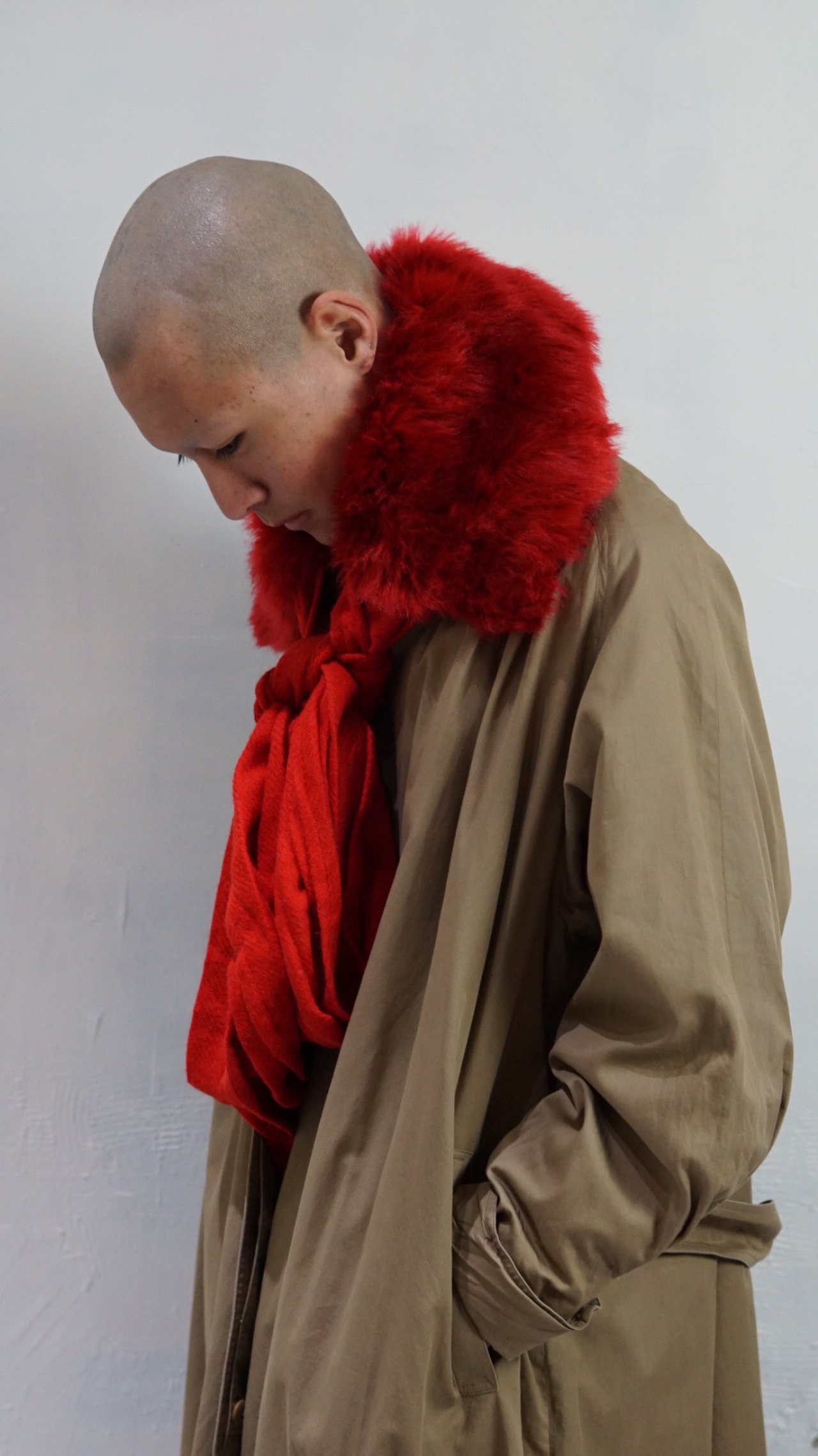 YHOJI YAMAMOTO FUR SCARF