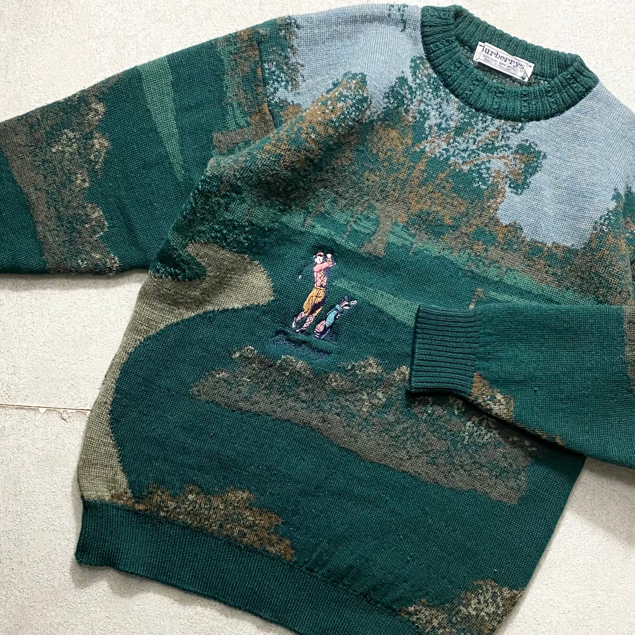 vintage BURBERRYS wool sweater made in ENGLAND | NOIR ONLINE