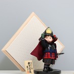鈴甲子雄山 【壹三 もののふ童 一番星 織田信長】 平台飾り 五月人形｜南蛮甲冑｜手描き｜和モダン｜コンパクト thumbnail 7