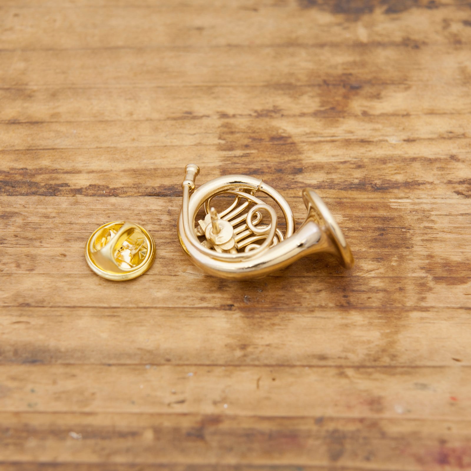 ピンバッジ ミニチュア楽器 ホルン | 音楽雑貨の店 セレナード