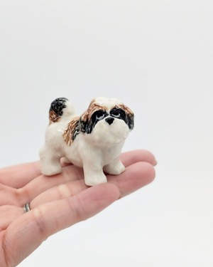 【ミニチュア陶器】 Shih Tzu~stand~