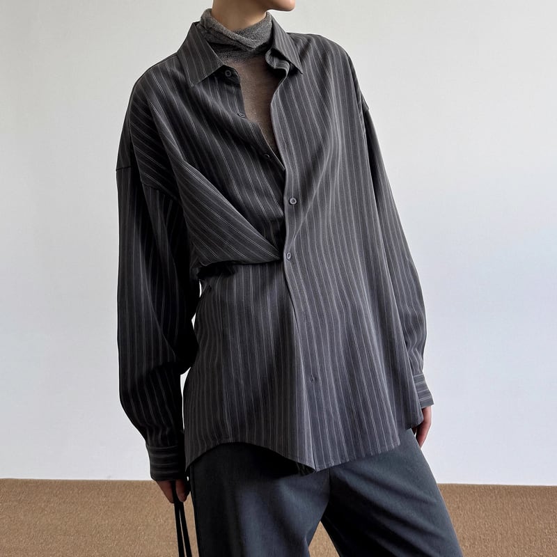 TRストライプ配色チュニックブラウス anana【アナナ】 | Pay ID