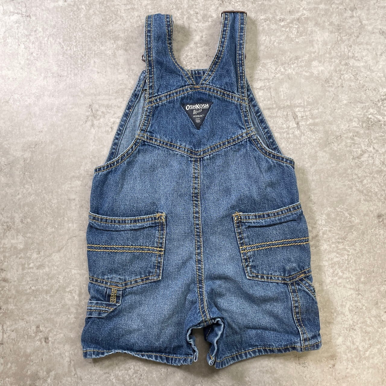 kids】OSHKOSH オシュコシュ デニム オーバーオール ショート丈 キッズ