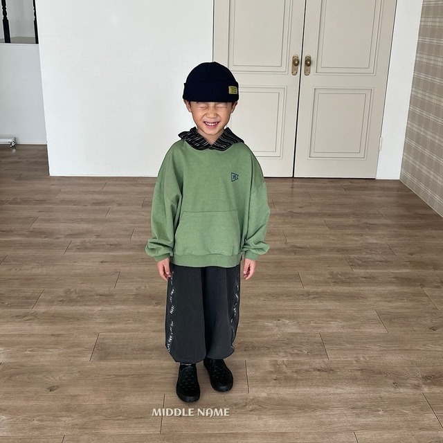 *即納* MIDDLE NAME ピグメントテープジョガーパンツ