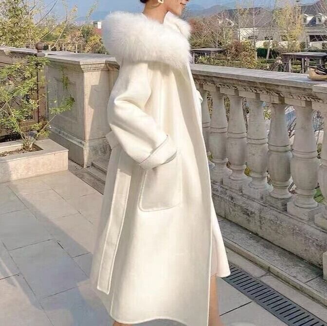 ボリュームファーロングコートZB02039