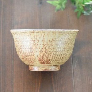 ＜どんぶり＞  人気のとびがんな｜灰釉