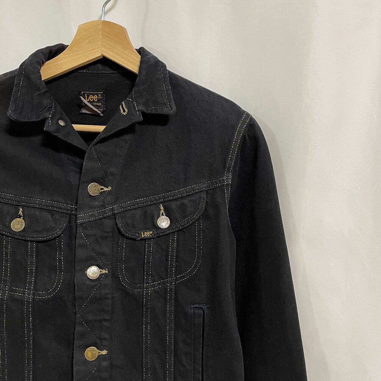 black denim jacket gold buttons