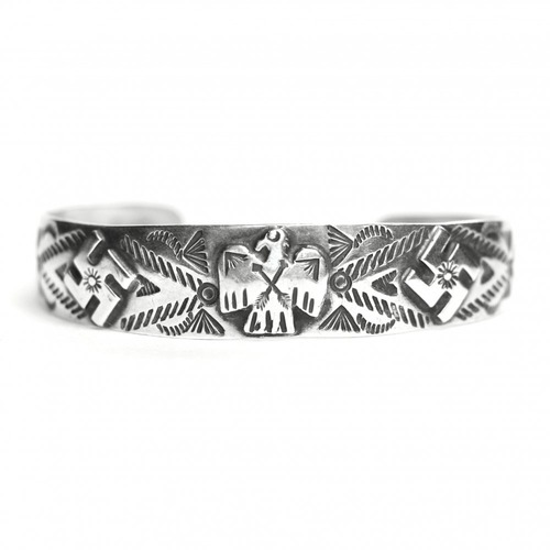 Navajo Vintage Swastika Bangle [Navajo 1930s-] [Thunderbird Swastica Swastika]