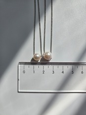 [ROSE ]あこや真珠スルータイプネックレス (8mm UP)