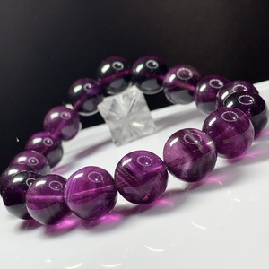 f77濃厚パープルフローライトブレスレット