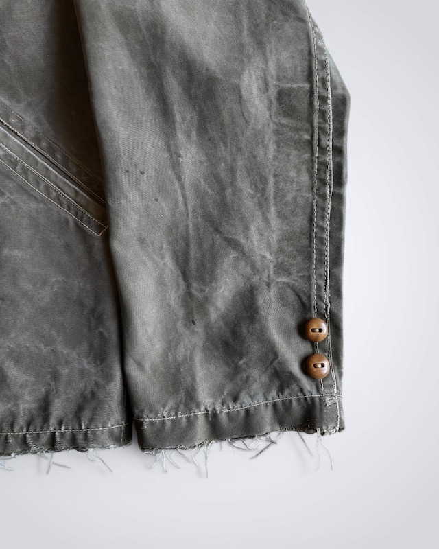 1940s COTTON SATIN TWO POCKET JACKET