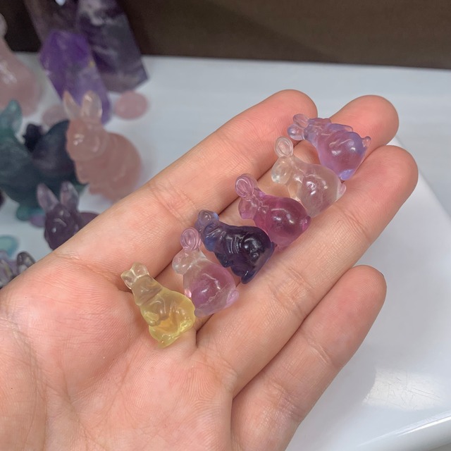 B01.フローライトうさぎさん大家族セット