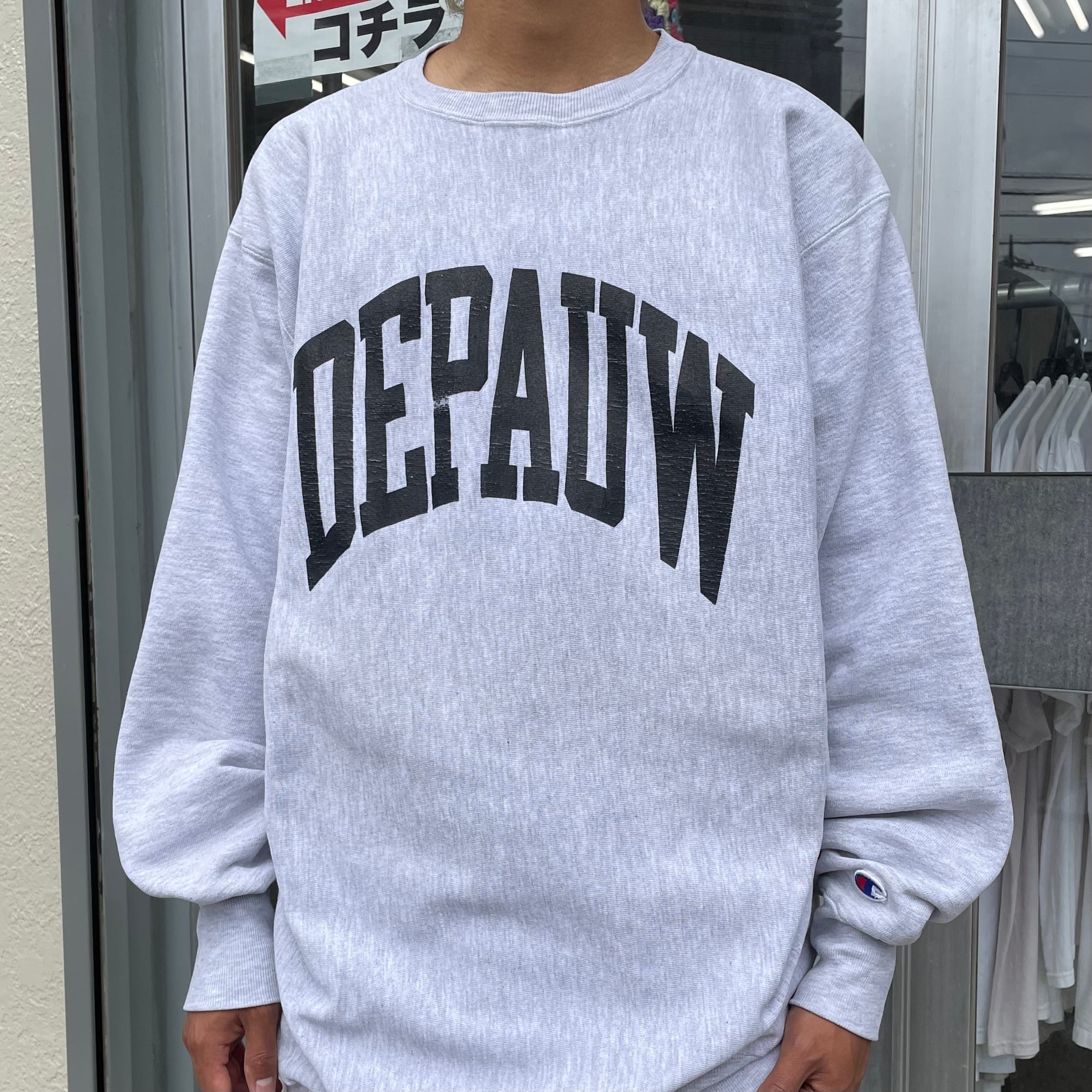 90s USA製 チャンピオン リバースウィーブ デポウ カレッジスウェット 3XL 古着 古着屋 埼玉 ストリート オンライン 通販 アメカジ  ビンテージ