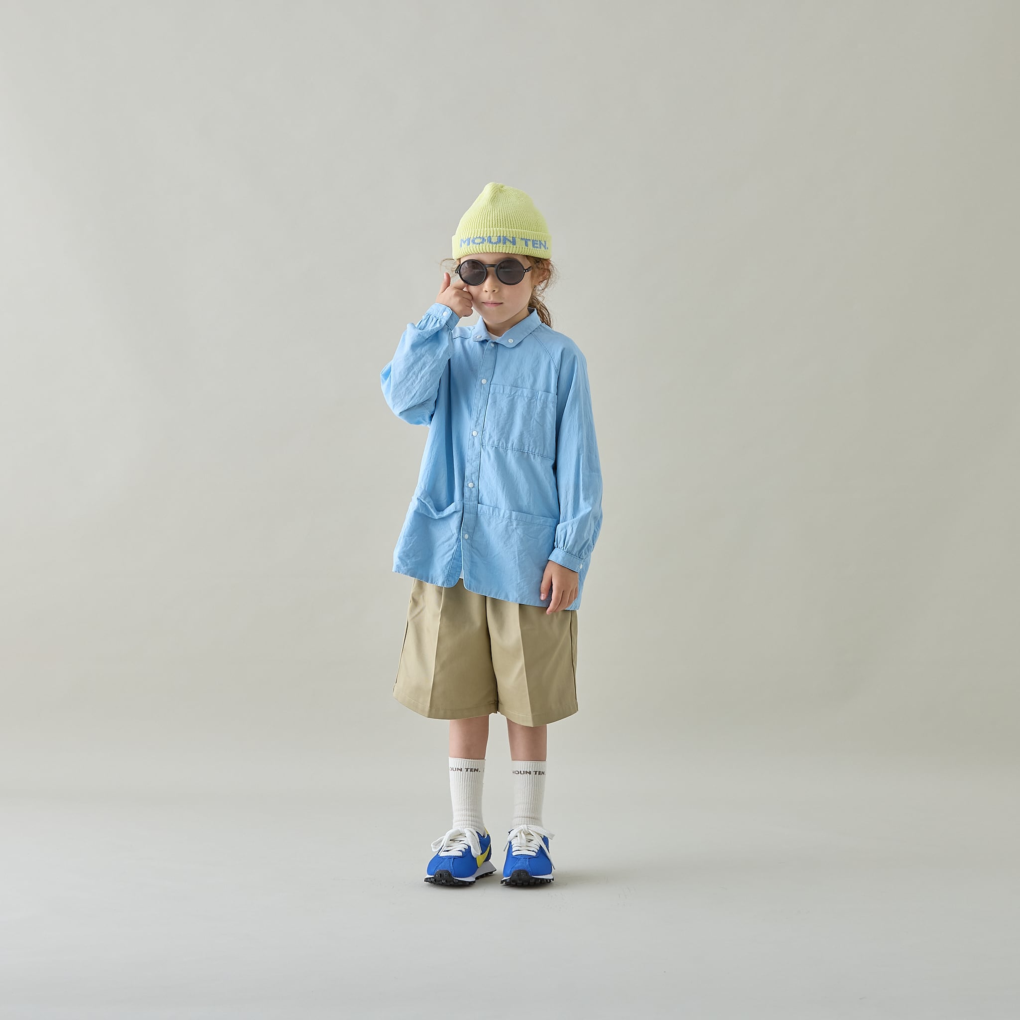 MOUN TEN.(マウンテン)/ chino midi pants / misty moss / 110,125,140 MOUN TEN.(マウンテン)/ chino midi pants / misty moss / 110,125,140
