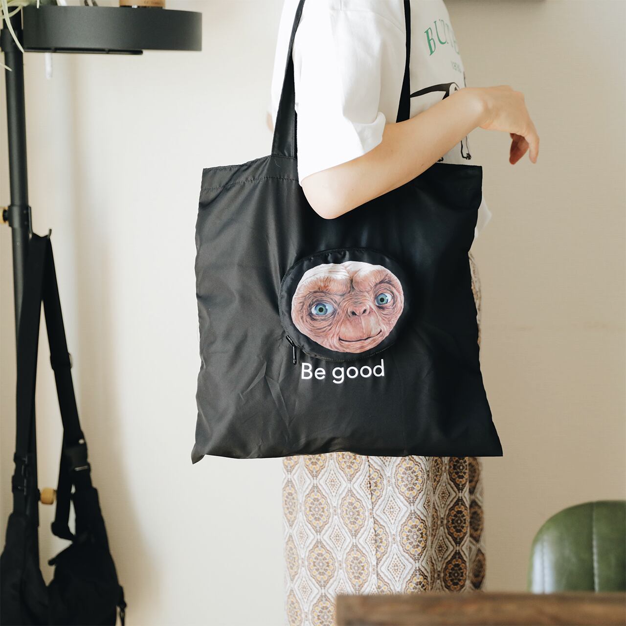 E.T. Face reusable bag “Be good”